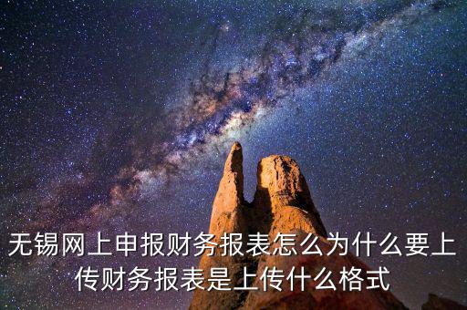 無錫網(wǎng)上申報(bào)財(cái)務(wù)報(bào)表怎么為什么要上傳財(cái)務(wù)報(bào)表是上傳什么格式