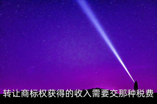 轉讓商譽交什么稅，轉讓商標權應交甚么稅