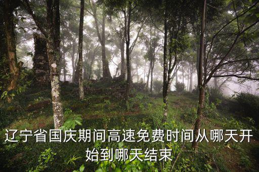遼寧省河道費免征到什么時候，遼寧節(jié)假日高速免費什么時候開始