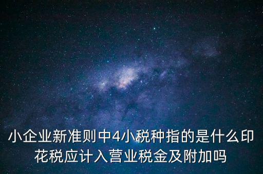 地稅小稅種什么意思，小規(guī)模納稅人地稅一般報什么稅種