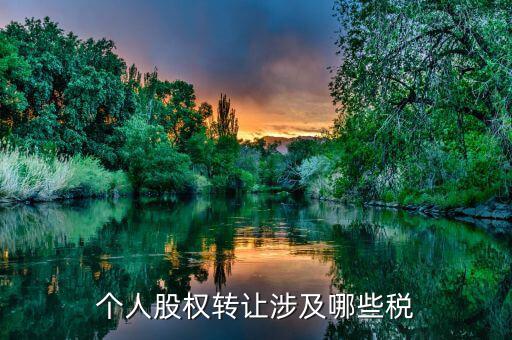 個(gè)人股權(quán)轉(zhuǎn)讓都涉及什么稅，法人股東股權(quán)轉(zhuǎn)讓分別涉及哪些稅種