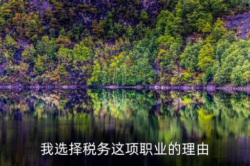 為什么選擇稅務(wù)，公務(wù)員國考說說你為什么選擇國稅這個職位