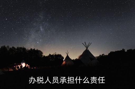 稅務(wù)負(fù)責(zé)人有什么責(zé)任，這樣的稅務(wù)辦事人員有責(zé)任嗎