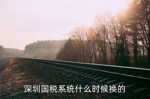 深圳實名辦稅到什么時候止，深圳國稅系統(tǒng)什么時候換的