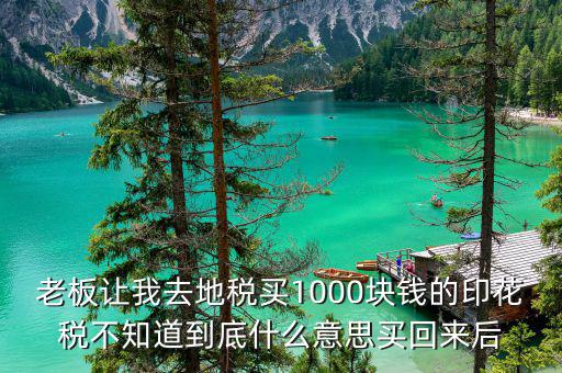地稅印花稅什么意思，印花稅是什么意思