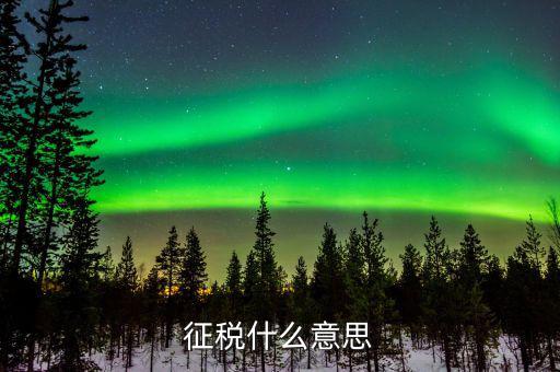 什么是帶征稅額，征稅什么意思