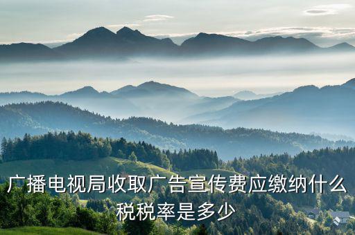 電視臺(tái)宣傳合同繳納什么印花稅，廣播電視局收取廣告宣傳費(fèi)應(yīng)繳納什么稅稅率是多少