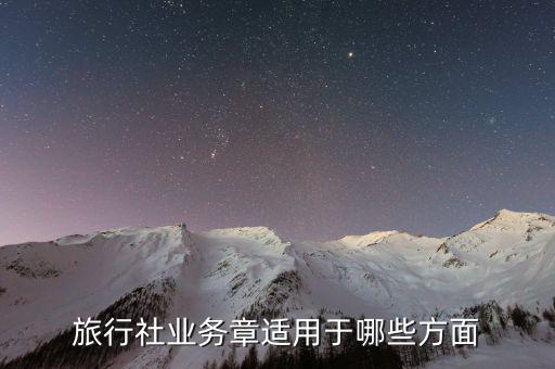 業(yè)務(wù)章辦理什么業(yè)務(wù)用，旅行社業(yè)務(wù)章適用于哪些方面
