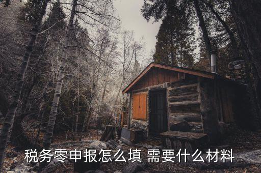 企業(yè)零申報需要什么，企業(yè)所得稅季報零申報需要報什么表急