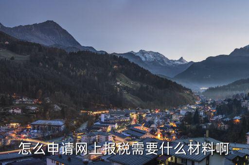 網(wǎng)上報稅需要辦理什么，申請網(wǎng)上報稅需要什么手續(xù)啊