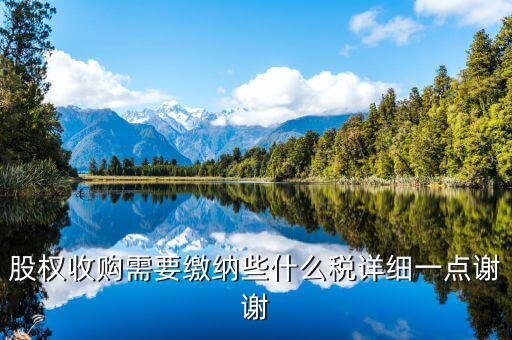 股權(quán)收購(gòu)要交什么稅，股權(quán)收購(gòu)需要繳納哪些稅費(fèi)繳納稅費(fèi)的是收購(gòu)方還是轉(zhuǎn)讓方
