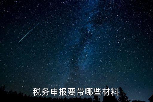 稅務(wù)申報(bào)需要什么資料，稅務(wù)申計(jì)需要什么資料