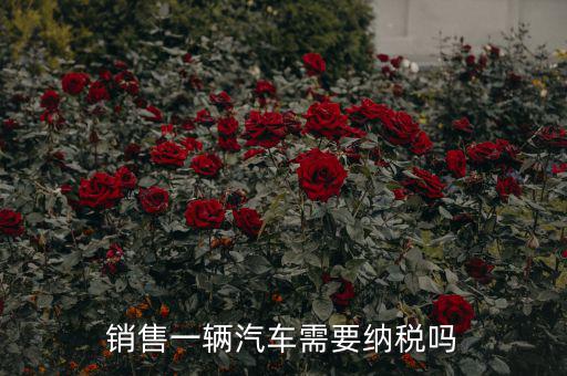 銷售汽車征收什么稅，銷售一輛汽車需要納稅嗎