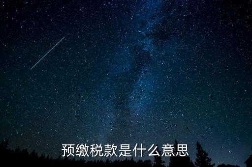 本期預(yù)繳稅額是什么意思，預(yù)繳稅款是什么意思