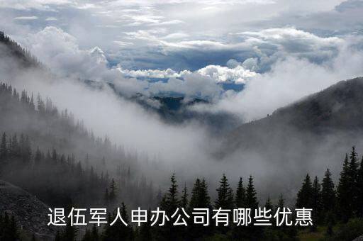 退伍開公司有什么優(yōu)惠，退伍軍人申辦公司有哪些優(yōu)惠