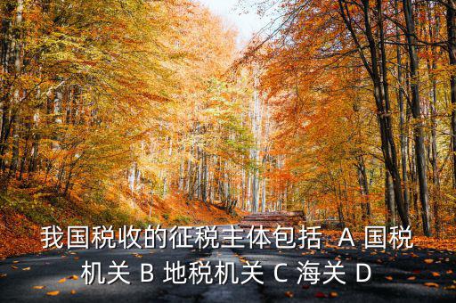 征收稅收的主體是什么，我國(guó)稅收的征稅主體包括  A 國(guó)稅機(jī)關(guān) B 地稅機(jī)關(guān) C 海關(guān) D