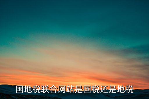 國地稅聯(lián)合辦稅是什么意思，國地稅聯(lián)合稅費(fèi)申報(bào)什么意思