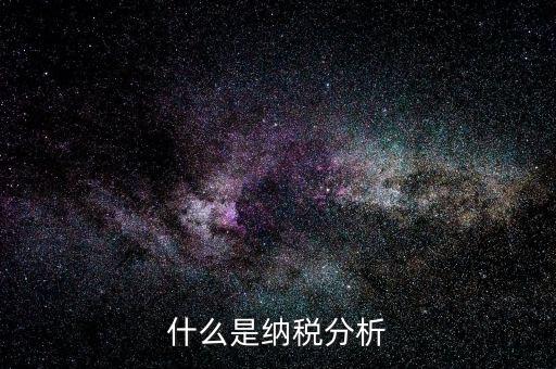 稅收數(shù)據(jù)分析是什么，稅收評(píng)估是什么