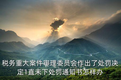 重大稅務案件審理委員會審什么，經重大案件審理的稅務案件由哪一個部門移送