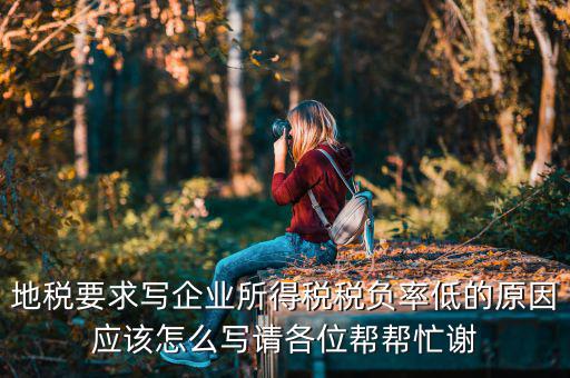 地稅的風險評定低是什么意思，地稅要求寫企業(yè)所得稅稅負率低的原因應該怎么寫請各位幫幫忙謝