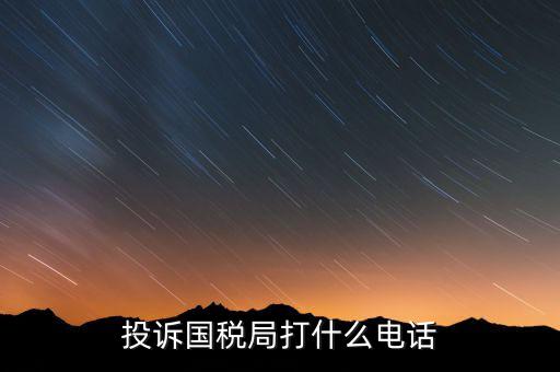 投訴國(guó)稅局 打什么電話，稅務(wù)局什么舉報(bào)電話呀居然沒(méi)人接太可惡了