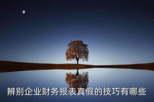 如何核實財務(wù)報表真?zhèn)?，如何辨別企業(yè)財務(wù)報表的真?zhèn)?/></a></span><span id=