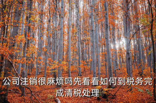 如何完成注銷清稅，如何注銷稅戶