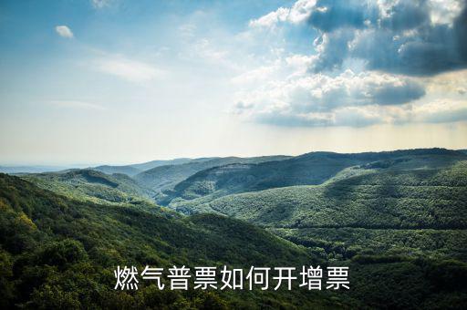 普通發(fā)票如何增票，燃?xì)馄掌比绾伍_(kāi)增票