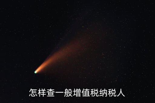 如何查詢一般納稅人，如何查詢是否是一般納稅人公司
