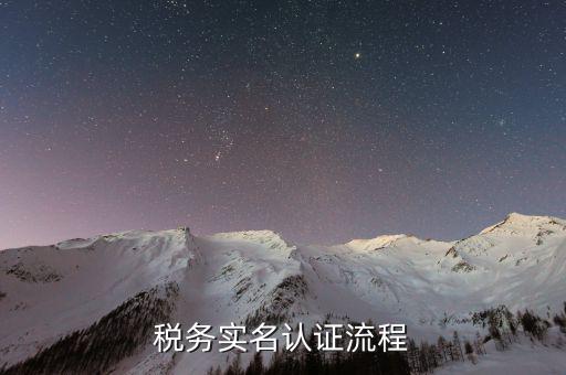 稅務(wù)實名認(rèn)證流程