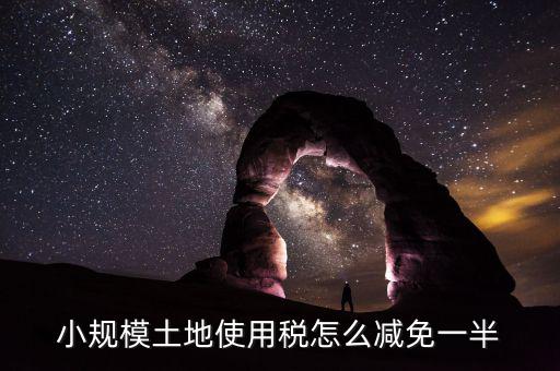 城鎮(zhèn)土地使用稅如何減免，小規(guī)模土地使用稅怎么減免一半