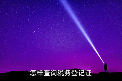 如何查驗納稅人登記，怎么查詢稅務登記證