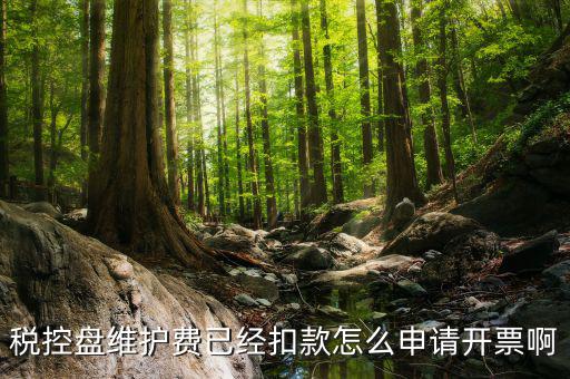 如何通過微信交納稅控盤繼費(fèi)，稅控盤維護(hù)費(fèi)已經(jīng)扣款怎么申請(qǐng)開票啊