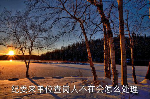 主管局查崗會如何處理，紀(jì)委來單位查崗人不在會怎么處理