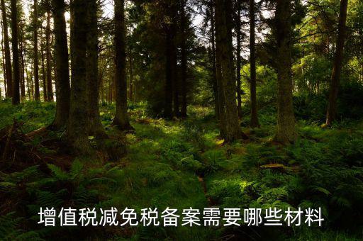 如何辦理納稅人減免稅備案登記，增值稅減免稅備案需要哪些材料
