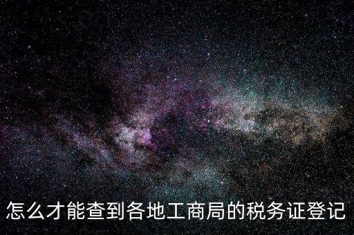 電子稅務(wù)登記如何查詢，稅務(wù)登記號(hào)查詢