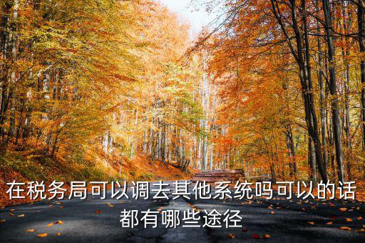 國稅系統(tǒng)如何調(diào)出，其他公務員怎么調(diào)稅務系統(tǒng)