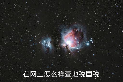 如何查國(guó)地稅是否正常，在網(wǎng)上怎么樣查地稅國(guó)稅