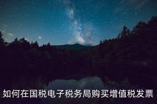 電子稅務(wù)局如何繳銷發(fā)票，如何在國稅電子稅務(wù)局購買增值稅發(fā)票