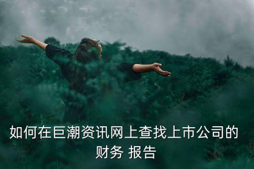 怎么找到藝龍旅行網(wǎng)的財(cái)務(wù)報告,點(diǎn)擊進(jìn)入巨潮資訊網(wǎng)即可瀏覽