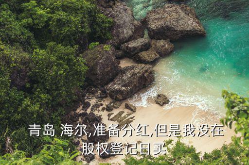  青島 海爾,準(zhǔn)備分紅,但是我沒(méi)在股權(quán)登記日買(mǎi)