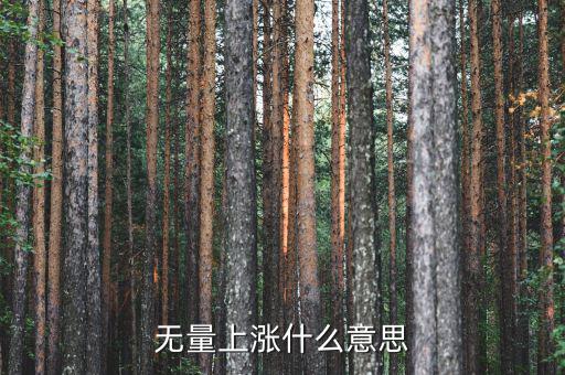 底部無量上漲說明什么，無量上漲什么意思