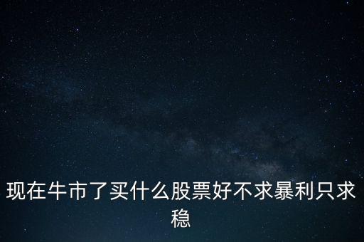 牛市買什么股，現(xiàn)在牛市了買什么股票好不求暴利只求穩(wěn)