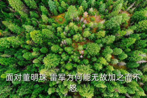 董明珠為什么抓著雷軍不放，面對(duì)董明珠 雷軍為何能無(wú)故加之而不怒