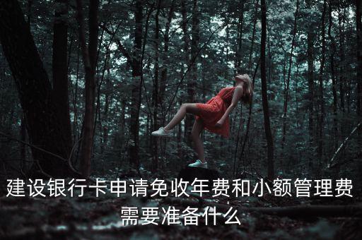 銀行卡申請免年費需要攜帶什么，建設(shè)銀行卡申請免收年費和小額管理費需要準(zhǔn)備什么
