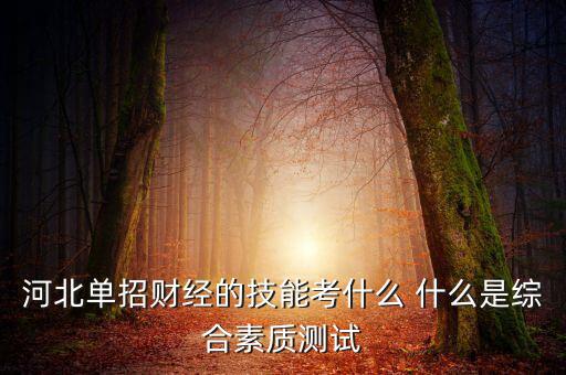 財經(jīng)素養(yǎng)考什么，春季高考財經(jīng)基礎(chǔ)理論和專業(yè)基礎(chǔ)技能考什么