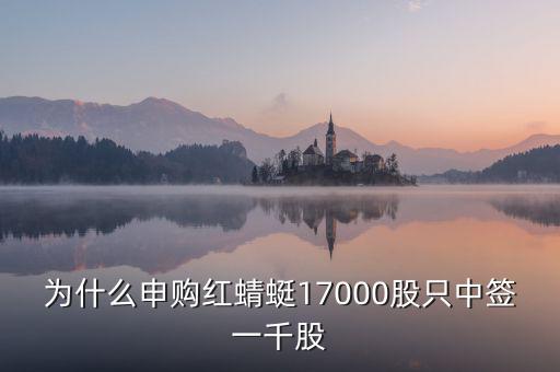 紅蜻蜓股票為什么不行，為什么申購(gòu)紅蜻蜓17000股只中簽一千股