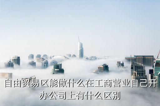 自貿(mào)區(qū)有什么生意做，自貿(mào)區(qū)可以做做小生意嗎