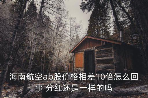 海航b股是什么意思，海南航空ab股價(jià)格相差10倍怎么回事 分紅還是一樣的嗎