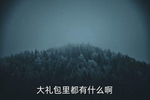雙匯大禮包中有什么，大禮包里都有什么啊